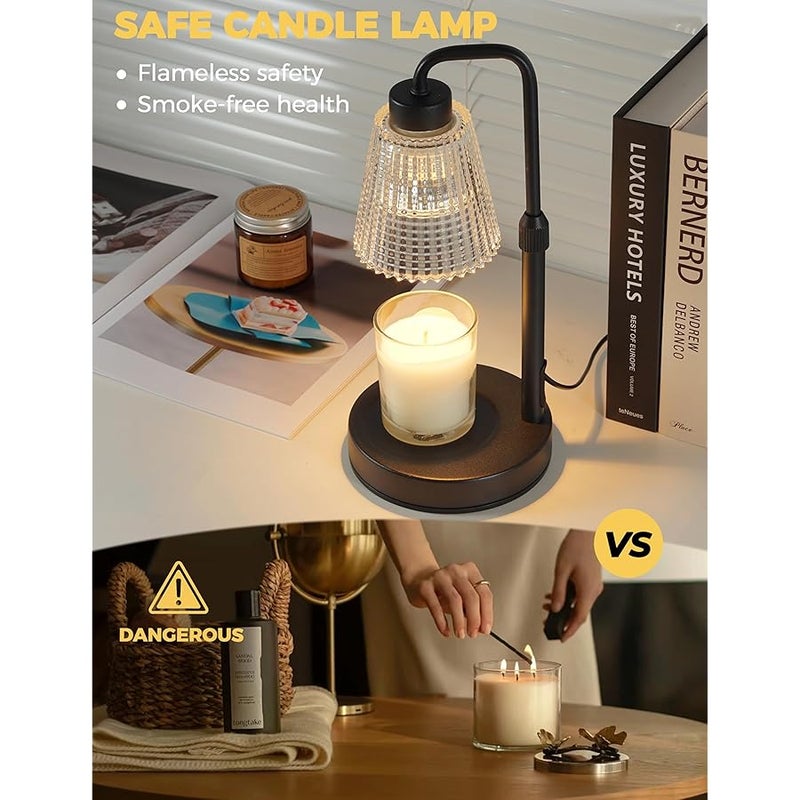 GODONLIF Candle Warmer Lamp with Timer Dimmable, Birthday Gifts for Women Mom, House Warming Gifts New Home Decor, Wax Melt Warmer for Jar Candles with 2 Bulbs - Image 2