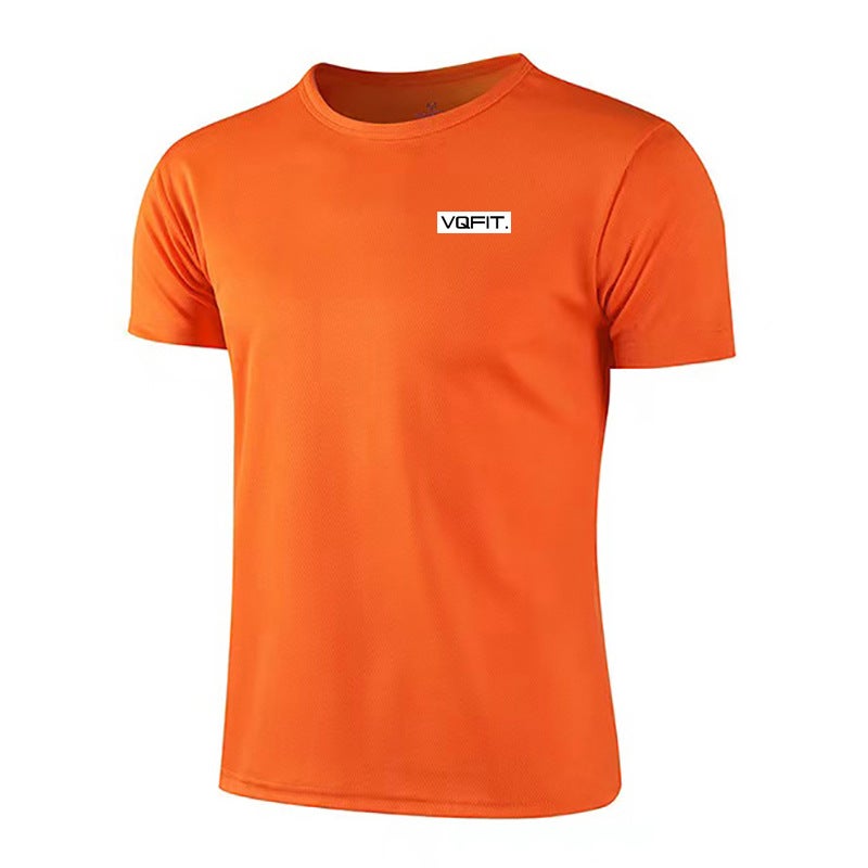 Sports fitness clothes men''s short-sleeved T-shirt basketball running quick-drying mesh breathable stretch Bodybuilding Muscle fashion brand - Image 1