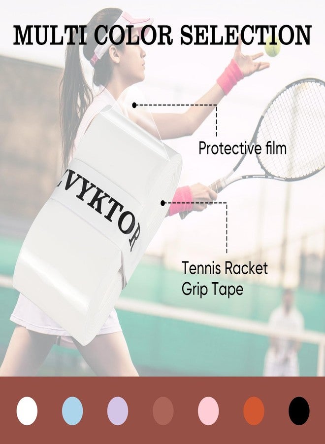 ZVYKTOR Tennis Racket Grip Tape 3 Pack, Ultra-Thin Soft for Tennis Grips Enhanced Tack, Sweat Control & Durability – Premium Racquet Overgrips for Tennis, Badminton & Pickleball (White 3P Set) - Image 5