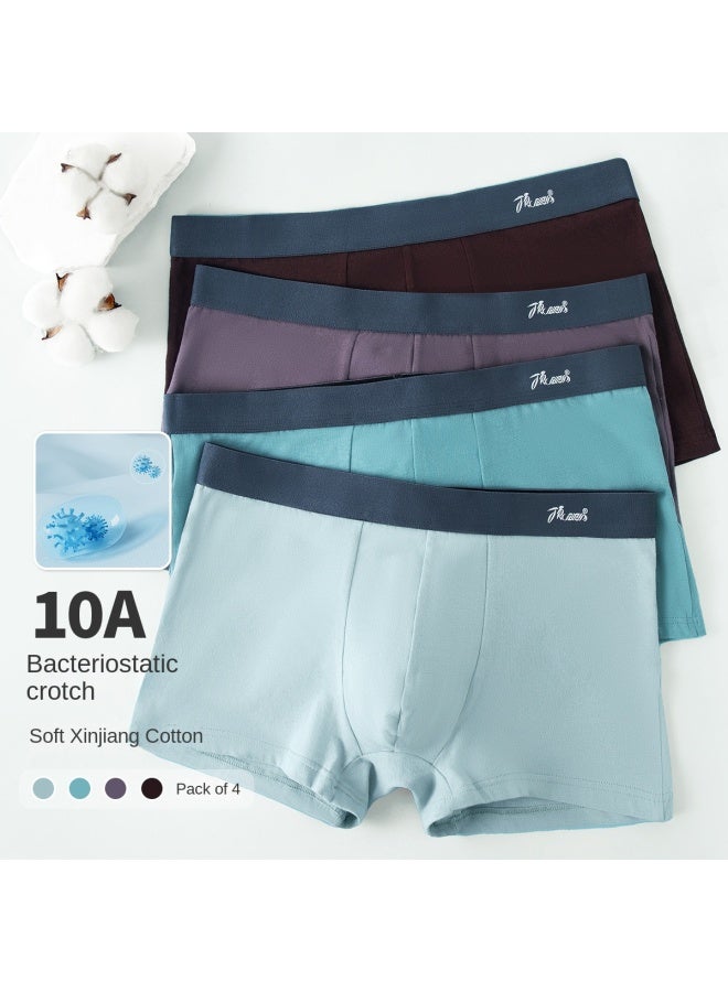 Top melon Pairs Of Men's Underwear With 95% Long-staple Cotton And Antibacterial Gusset, Soft Stretch Cotton Breathable Boxer Briefs For Men - Image 2