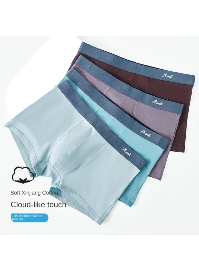 Top melon Pairs Of Men's Underwear With 95% Long-staple Cotton And Antibacterial Gusset, Soft Stretch Cotton Breathable Boxer Briefs For Men - Image 4