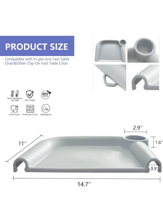 FAILUN Silicone Baby Dining Tray Compatible with Inglesina Fast Table Chair - Image 2