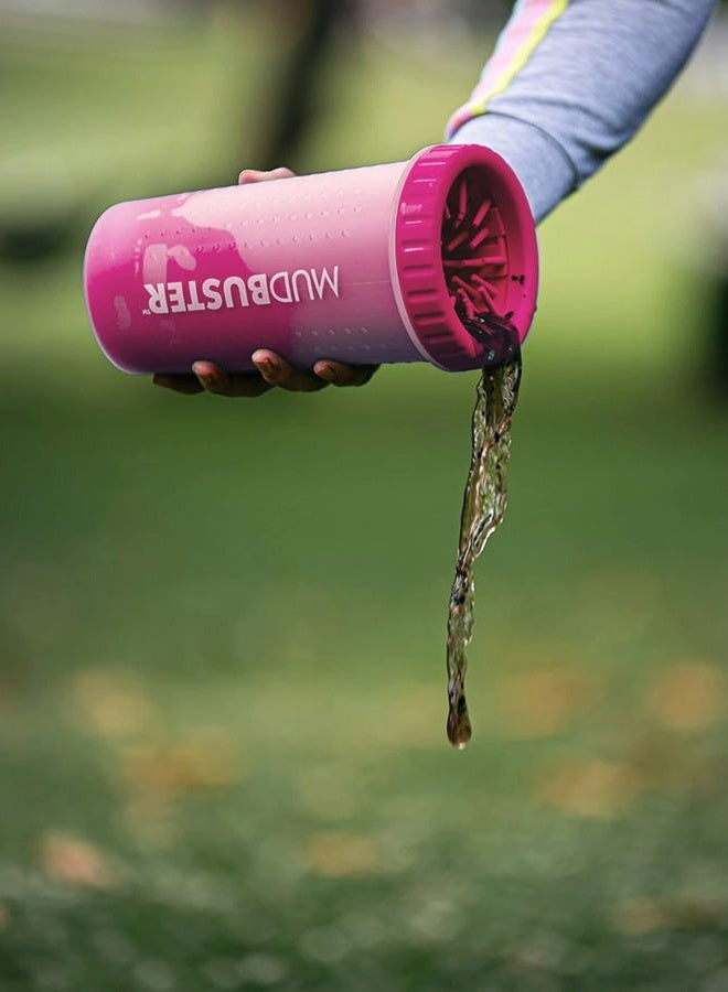 Dexas MudBuster Portable Dog Paw Cleaner, Pink Large Pet Supplies and Accessories - Image 2
