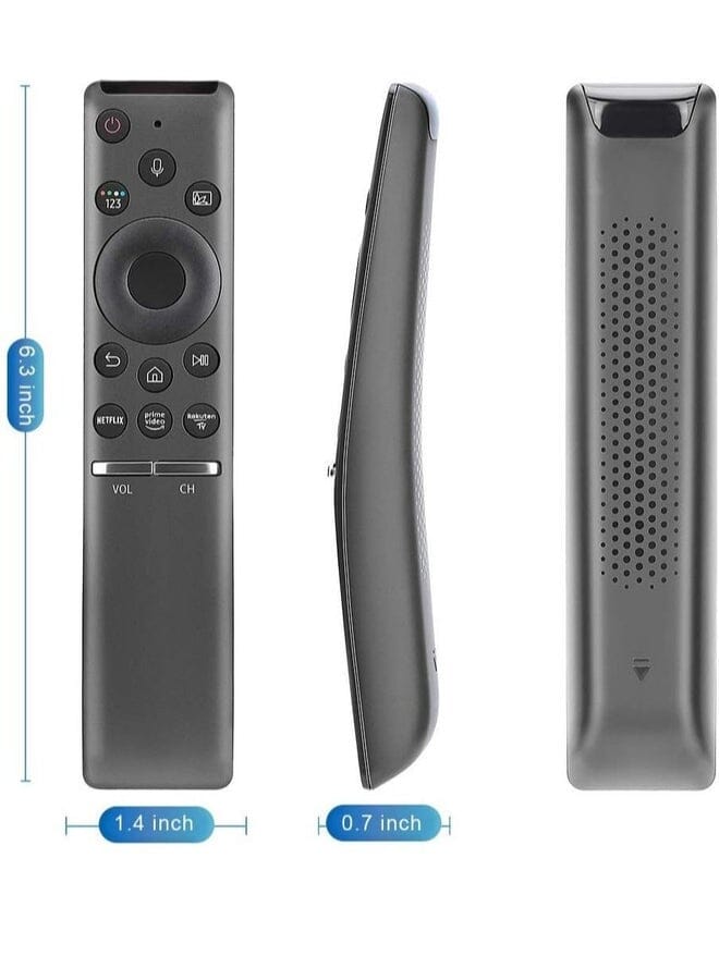 زبون استبدال جهاز التحكم عن بعد الصوتي العالمي لجميع أجهزة تلفزيون Samsung-Tv-Remote لجميع أجهزة Samsung Lcd Led Qled Hdtv 3D 4K 8K Uhd Smart TV مع أزرار فيديو Netflix Prime - Image 2