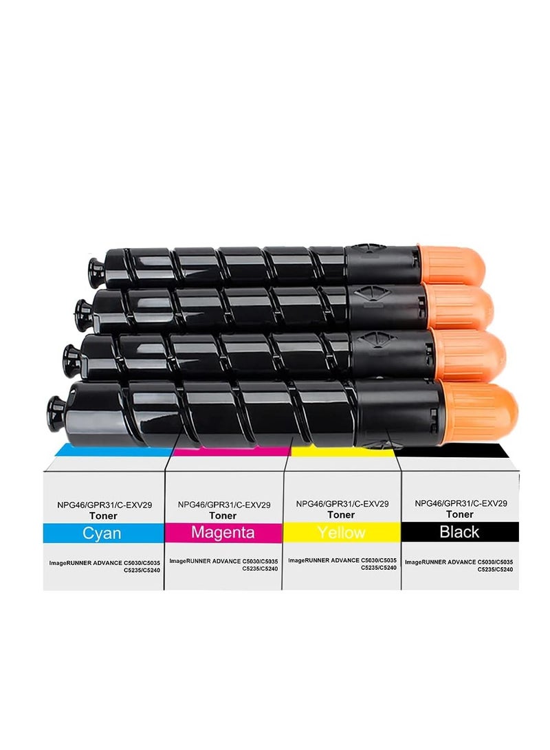 Terabyte 27000 Pages Toner Compatible with NPG-46 GPR-31 NPG46 Canon GPR31 EXV29 C-EXV 29 Canon 2794B003 Canon 2794 B003 Replacement for Canon Imagerunner Advance iR-ADV C5030 C5035 C5235 C524 C50 (1x - Image 1