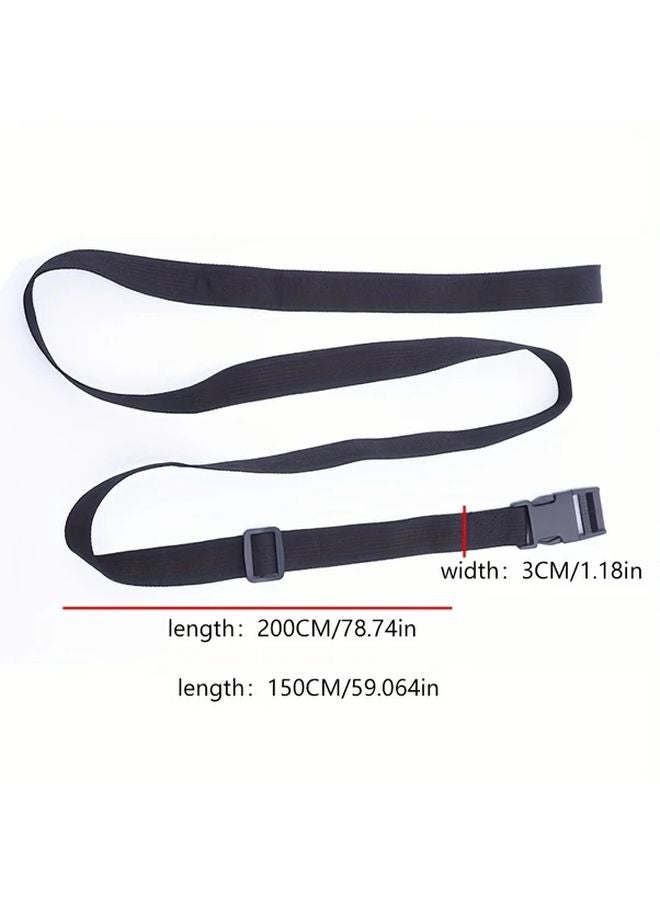 2 Packs 59.06 Inch Adjustable Multi Purpose Securing Straps with Buckle for Luggage Outdoor Gear - Image 3