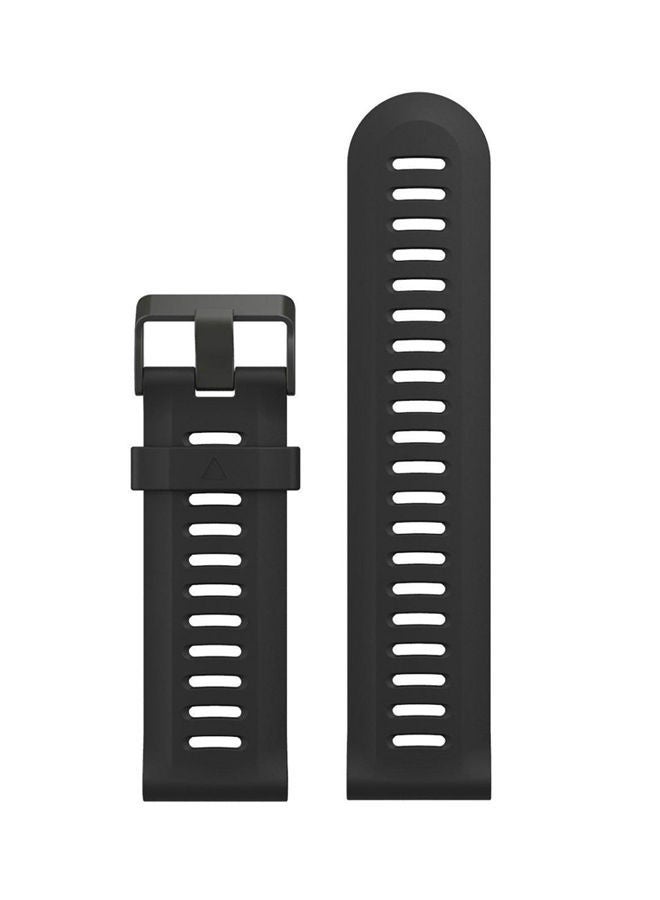 NIBEMINENT Replacement Silicone Strap For Garmin Fenix 3 Black 