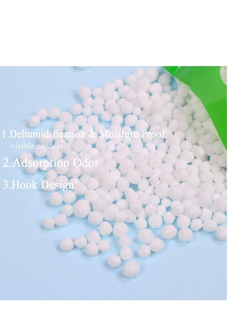 TYCOM - Hanging Anti Mold Dehumidfier Deodorizing Moisture Proof Desiccant Absorber Bag and Odor Eliminator Hanging Bags to Rid Damp in Closet Cars Bathroom Wardrobes Basement Gym Bag Humidity Bags 6pcs - Image 1