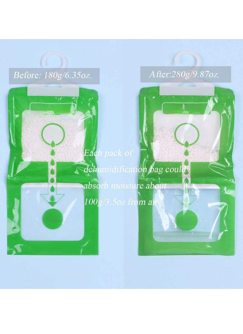 TYCOM - Hanging Anti Mold Dehumidfier Deodorizing Moisture Proof Desiccant Absorber Bag and Odor Eliminator Hanging Bags to Rid Damp in Closet Cars Bathroom Wardrobes Basement Gym Bag Humidity Bags 6pcs - Image 1