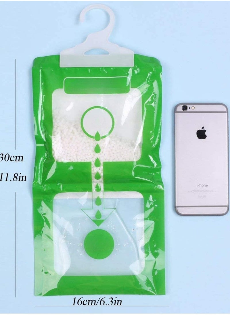 TYCOM - Hanging Anti Mold Dehumidfier Deodorizing Moisture Proof Desiccant Absorber Bag and Odor Eliminator Hanging Bags to Rid Damp in Closet Cars Bathroom Wardrobes Basement Gym Bag Humidity Bags 6pcs - Image 1