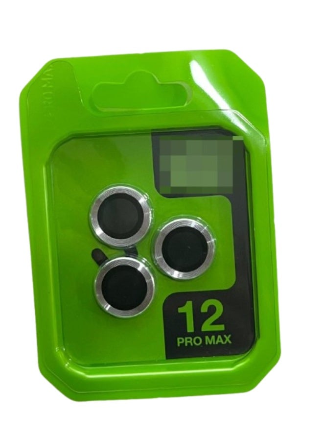 9H Tempered Glass Camera Lens Protector for iPhone 12 Pro / 12 Pro Max (Silver)