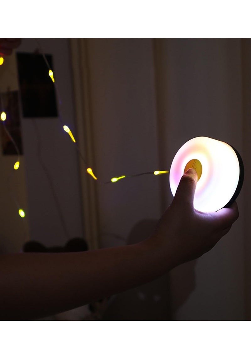 Najwa Portable Camping String Lights, 2 in 1 USB Rechargeable Outdoor Light Holiday Decoration Lanterns Garden Yard Star Lamp, Adjustable Brightness and 5 Modes  - Image 3