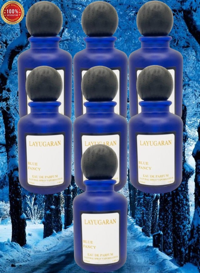 Blue 7 Pieces Layugaran Blue Fancy Perfume 100ml EDP - Image 1