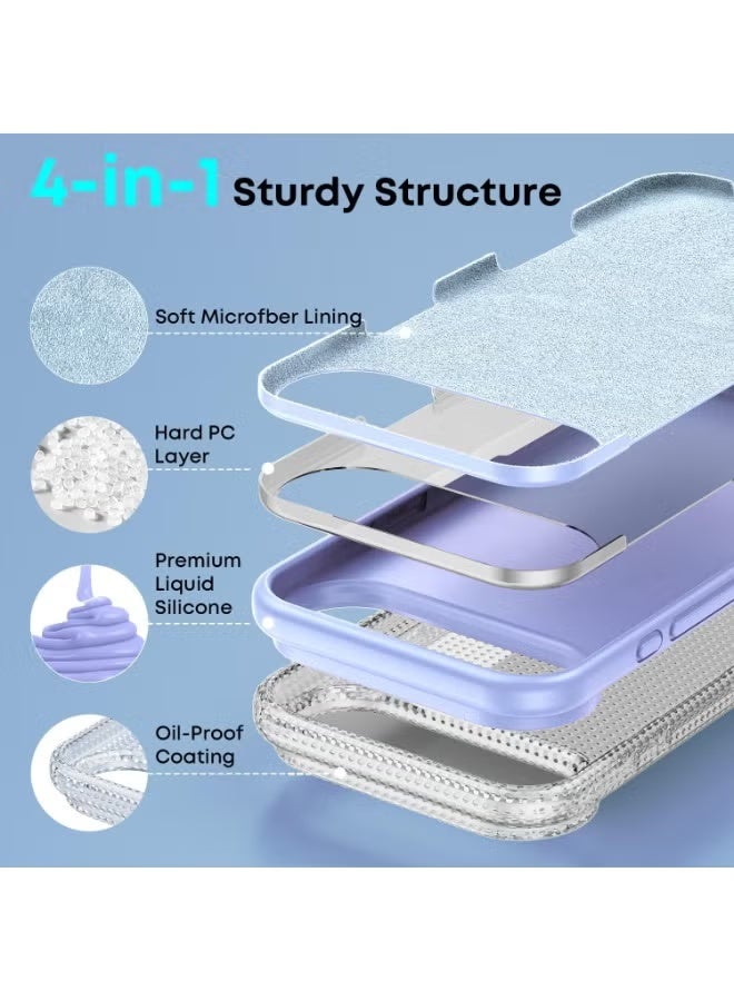 تايجر iPhone 17 Air Smooth Liquid Silicone Soft Cover with Microfiber Lining | Shockproof Protective Phone Case for iPhone 17 Air 6.5-inch | Slim, Lightweight Silicone Case | Anti-Scratch, Drop-Resistant, Comfortable Grip, Precise Cutouts - Image 4