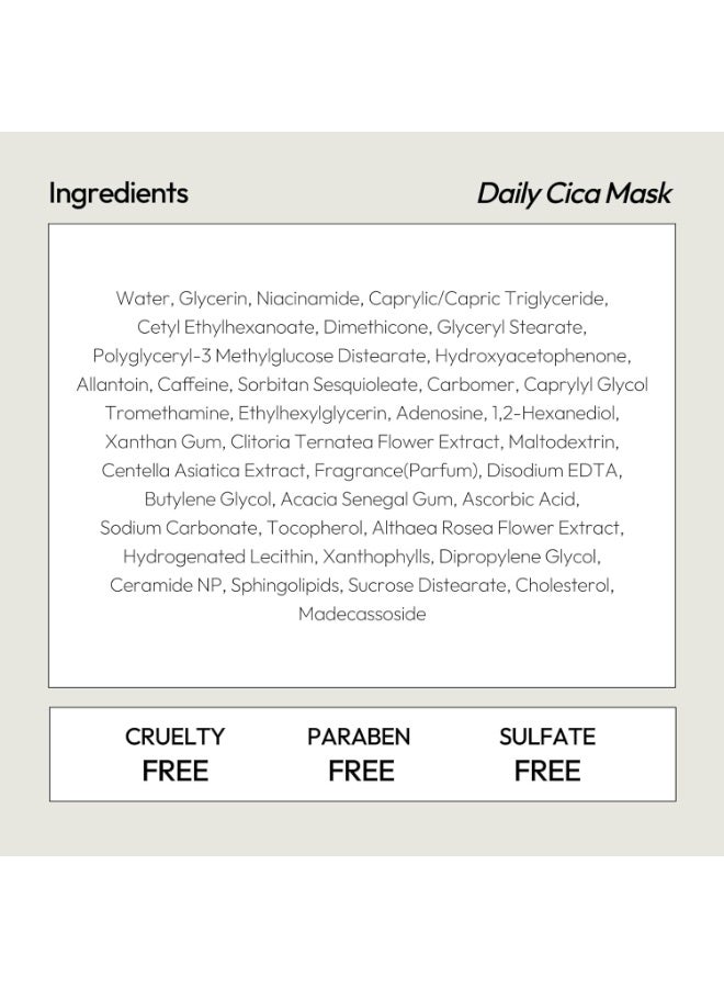 LAPCOS Cica Sheet Mask, Daily Face Mask with Cantella Plant Extract to Regenerate and Revitalize Skin, Korean Beauty Favorite, 5-Pack - Image 4