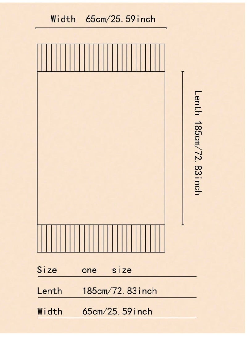 SHEIN1pc Street Ladies' Multicolor Plaid Tassel Detail Faux Cashmere Warm Fashion Shawl Scarf For Daily Wear Winter Fall, Women Winter Scarf - Image 5