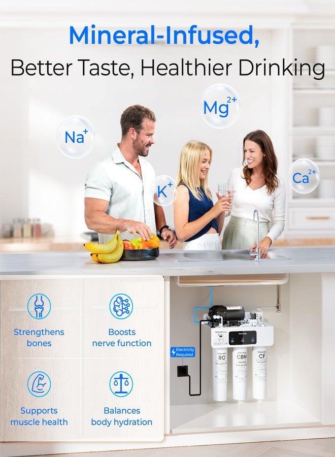 ووتر دروب فلتر بديل Waterdrop 𝐖𝐃-𝐓𝟑-𝐑𝐂𝐌، مجموعة لمدة عام واحد، عبوة من فلترين CF وفلتر واحد CBM، بديل لنظام فلتر المياه بالتناضح العكسي بدون خزان 𝐖𝐃-𝐓𝟑-𝐌 (𝟐*𝐂𝐅 + 𝟏*𝐂𝐁𝐌) - Image 5