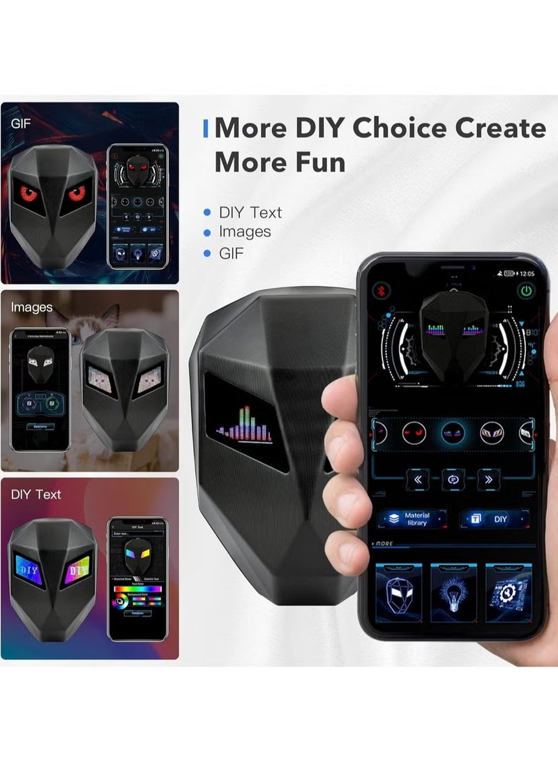 TIGER LED Knight Smart 19" Backpack - Programmable Motorcycle Helmet Bag with Dynamic Art, Waterproof Hard Shell - Image 2