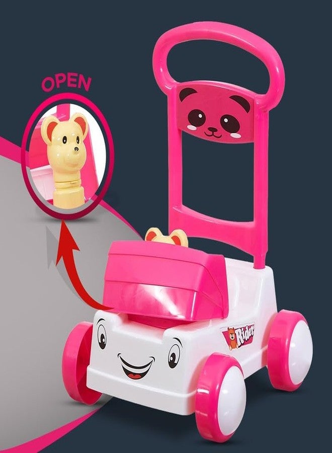 TAABAR First Step Sit-to-Stand Activity Baby Push Walker with Tan-Tan Music & Sound, Baby Walker Learning Support, Walker for Baby Boy and Girl (Pink, 9-18 Months) - Image 3