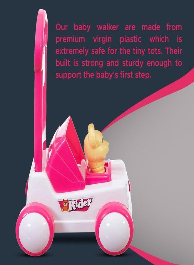 TAABAR First Step Sit-to-Stand Activity Baby Push Walker with Tan-Tan Music & Sound, Baby Walker Learning Support, Walker for Baby Boy and Girl (Pink, 9-18 Months) - Image 5