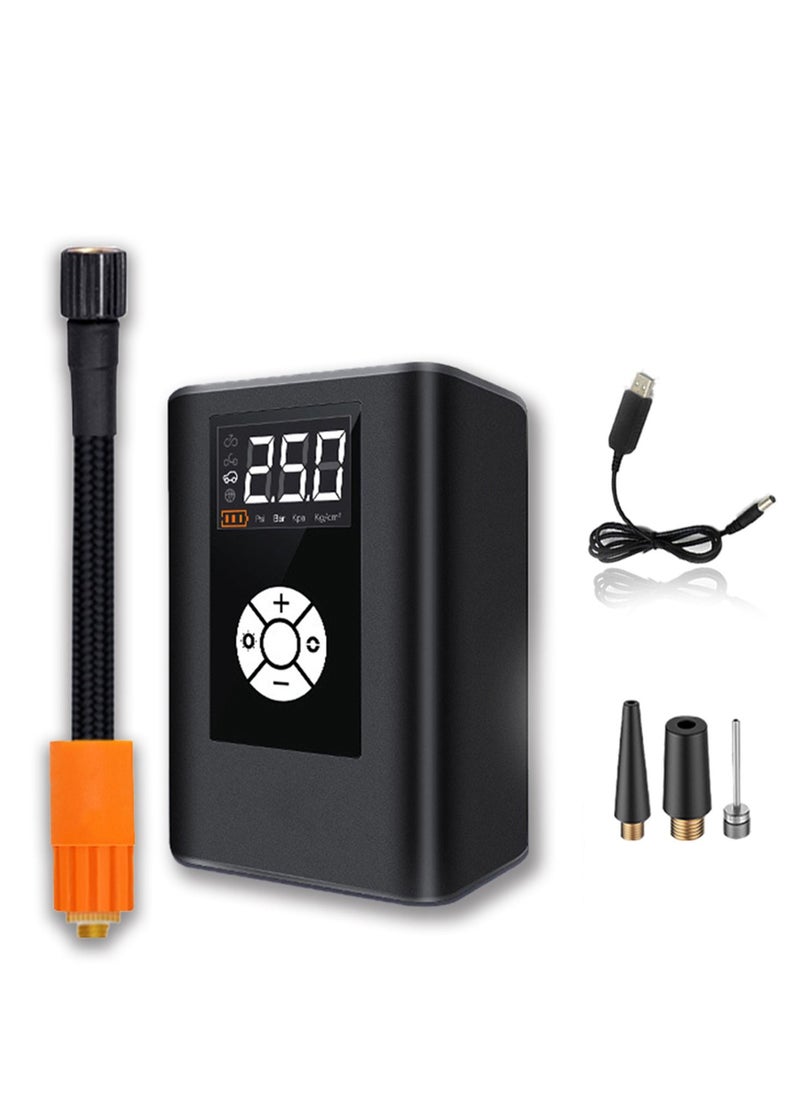 Smart Air Pump, Portable 150psi Tire Inflator, Cordless Rechargeable Compressor, Lcd Digital Display Pressure Gauge, 4 Preset Inflation Modestire Bicycle and Ball Etc Inflator