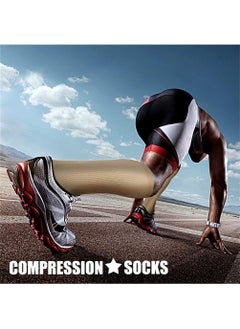 Premium Compression Socks (3 Pairs) 15-20 mmHg | Optimal Support for Women & Men in Athletic Activities: Running, Cycling, Skin Color（S/M） - pzsku/ZD9BD56C0A11AF727D78AZ/45/_/1710652123/4ebb5560-8b0e-4528-942a-7a1770311c3c