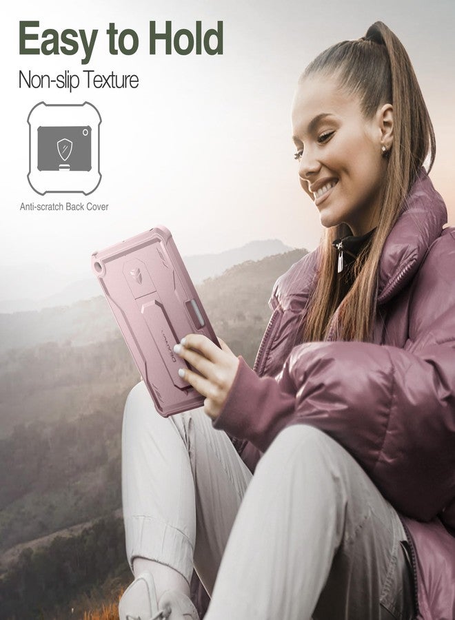Dexnor for ipad 9.7 inch(2017-2018) Case, [Built in Screen Protector and Kickstand] Heavy Duty Military Grade Protection Shockproof Protective Cover for ipad 9.7 inch(2017-2018) - Pink - Image 4