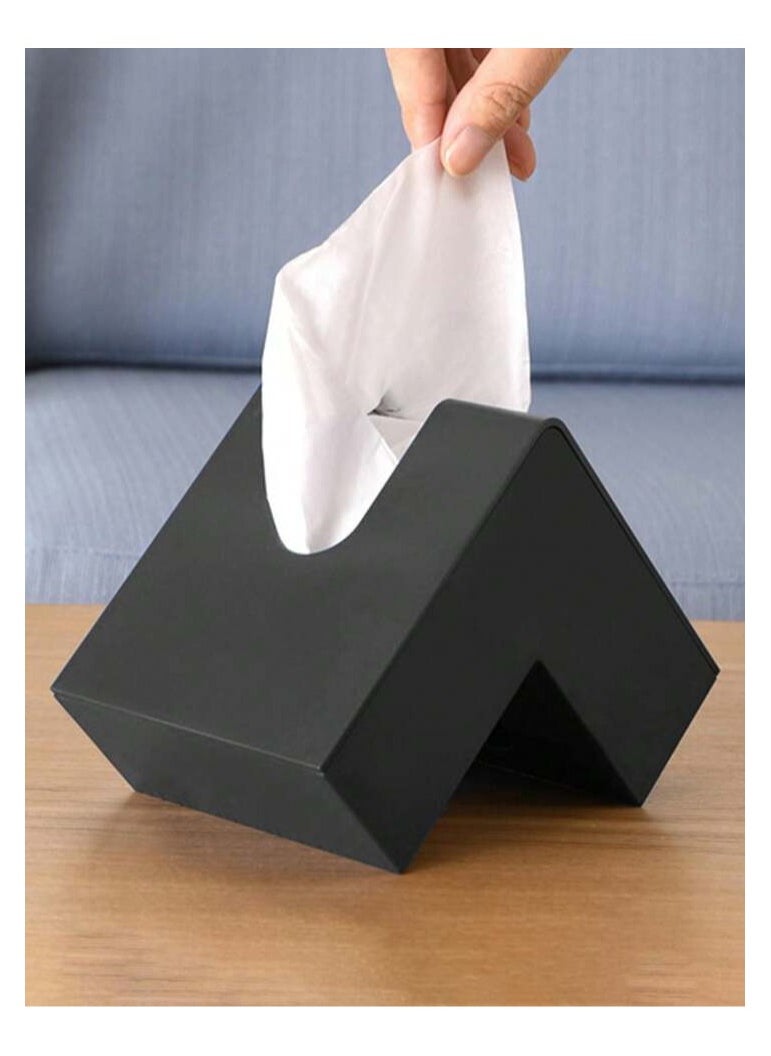 Generic - Creative L-Shaped Tissue Box Black - Image 1