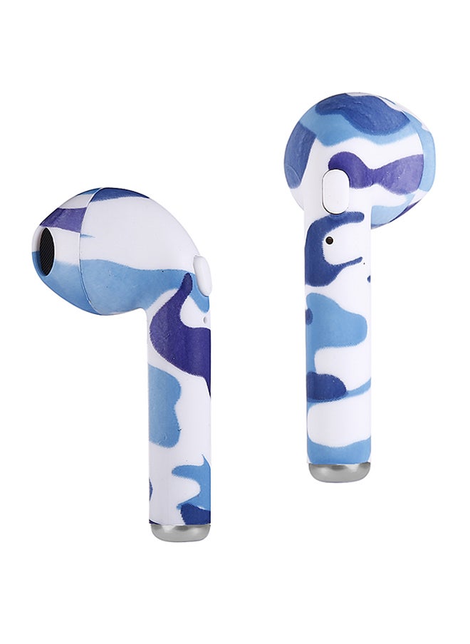 Generic - I7S Smart Bluetooth Wireless Mini Earbuds With Charger Box Blue/White - Image 1