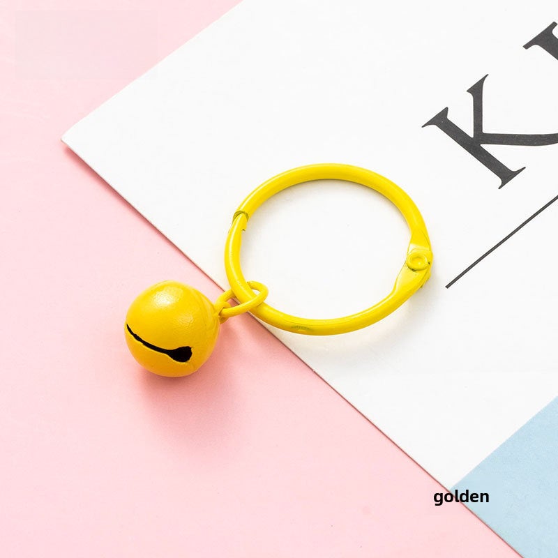 Colorful Resin Bell Keychain Charms Golden [1]] 