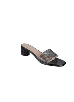 Michelle Morgan Ladies Mid Round Heel 114RJ507 Black