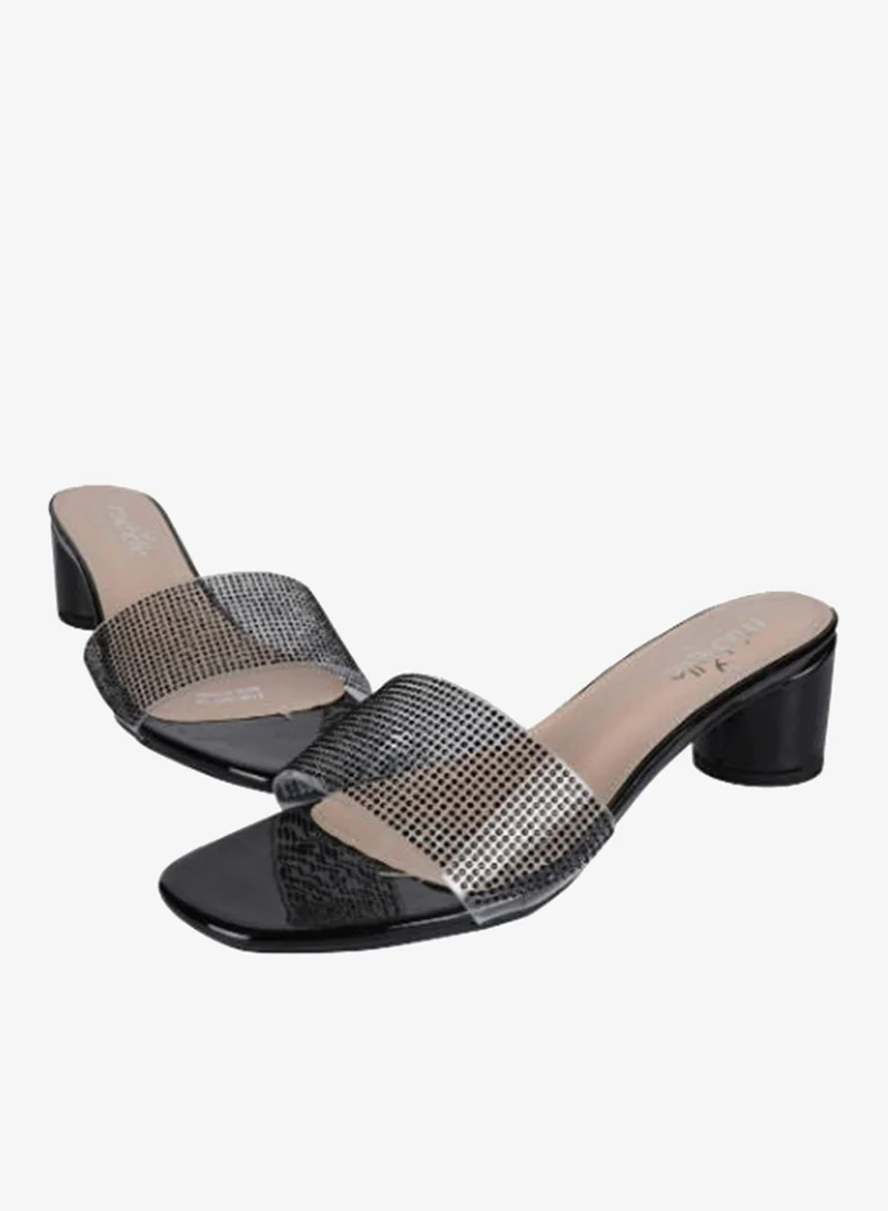 Michelle Morgan Michelle Morgan Ladies Mid Round Heel 114RJ507 Black
