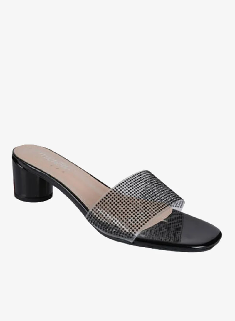 Michelle Morgan Michelle Morgan Ladies Mid Round Heel 114RJ507 Black