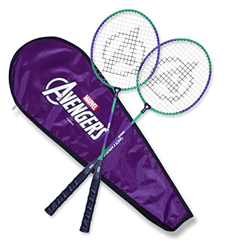 STARTER Hulk Badminton Racket Set of 2 by Starter - Badminton Rackets, Ideal for Indoor & Outdoor, Multi-Colour - Image 1