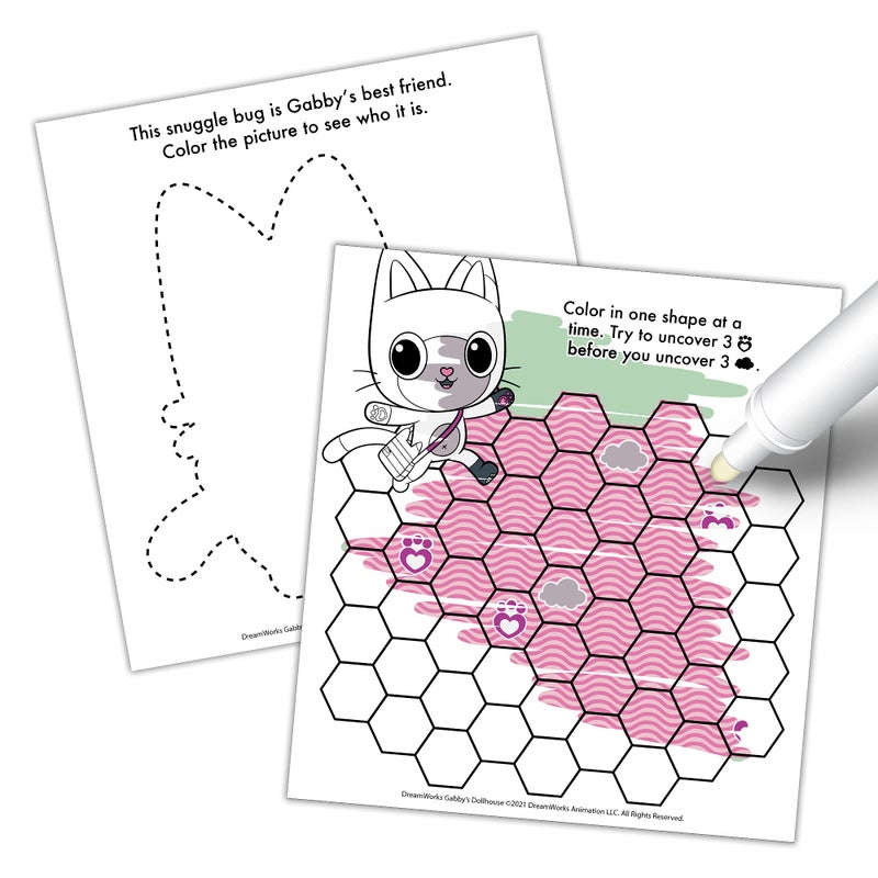 Bendon Imagine Ink Coloring Game Book, Magic Ink Pictures, Mess Free Marker (Gabby's Dollhouse) - Image 2