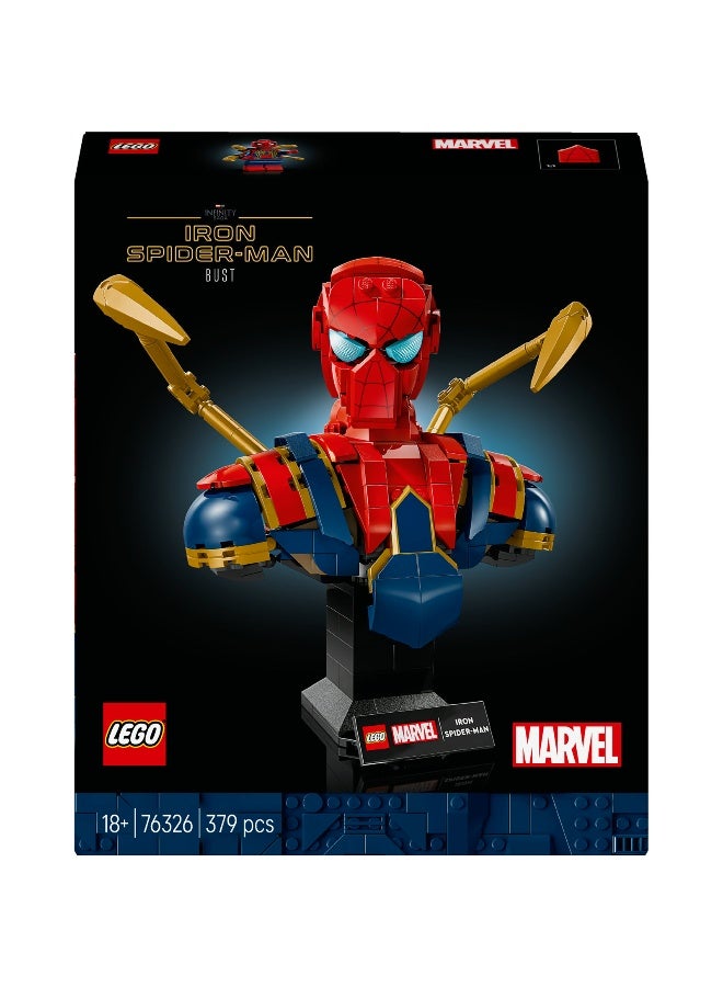 LEGO Marvel Iron Spider-Man Bust 76326 Collectible Toy Building Set - Image 2