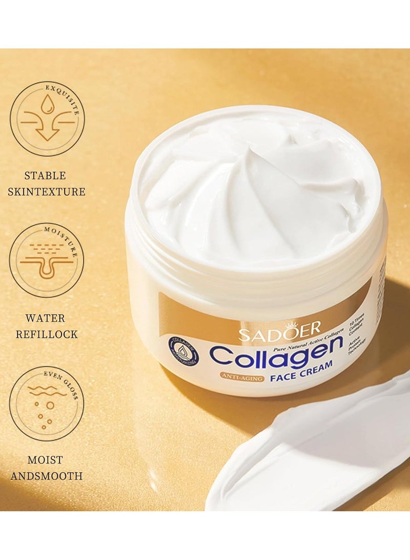 SADOER Collagen Anti-Wrinkle Essence Care Moisturizing Body Lotion Hydrating Toner Whitening Cream Facial Cleanser Anti Aging Eye Cream - Image 3