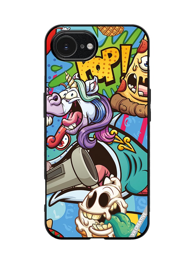 VR CREATIVE Protective Case Cover For Apple iPhone 16e Cartoon Design Multicolour