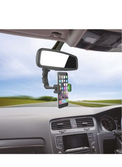 iends IENDS Rear view Mirror Car Holder with 360° Rotatable universal Fit, Anti Slip, 4 spot Adjustable, Flexible Arm, installed in Car seat, Kitchen, Bedroom etc Phone Holder  - Image 2