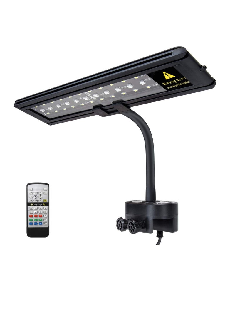 ليزونيك حوض السمك أدى ضوء ، ضوء الطيف الكامل خزان الأسماك كليب ، مع التحكم عن بعد تغيير لون الضوء ، الشعاب المرجانية والنباتات المائية والأسماك - Image 1