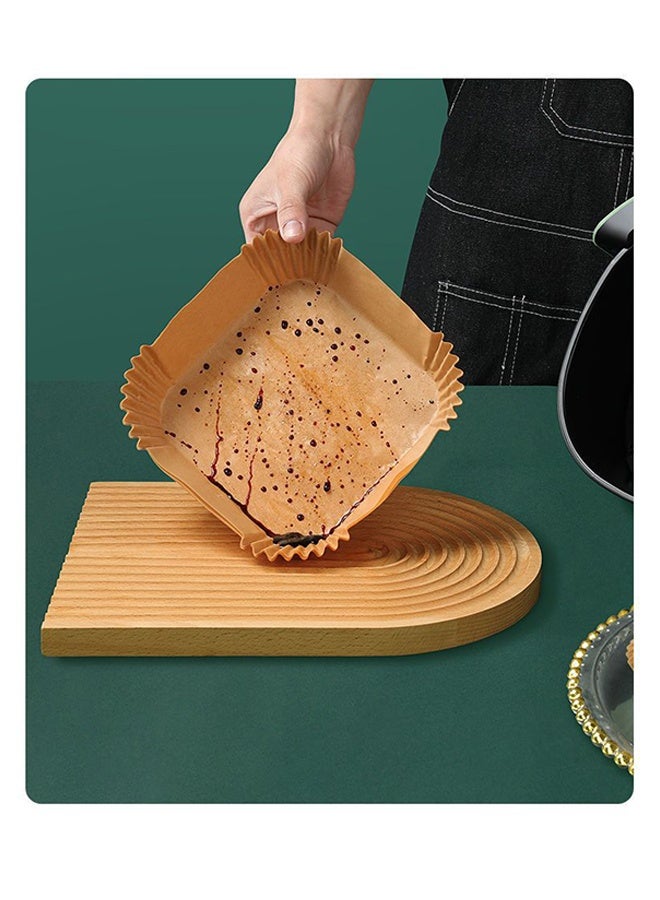 100Pcs Air Fryer Disposable Paper Liner Air Fryer Liners Square Baking Paper for Air Fryer Water-proof Parchment Paper for Baking Roasting Microwave - Image 2