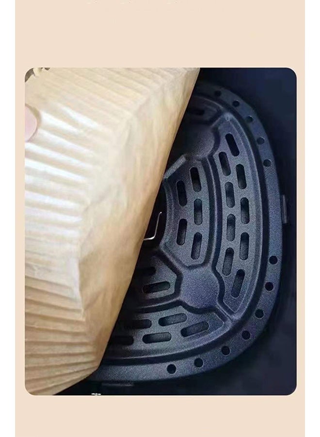 100Pcs Air Fryer Disposable Paper Liner Air Fryer Liners Square Baking Paper for Air Fryer Water-proof Parchment Paper for Baking Roasting Microwave - Image 3