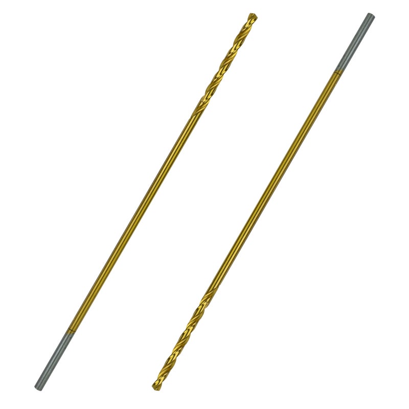 Greycore Tools 1/8 Inch x 6 Inch Cobalt Aircraft Extension Bit â€“ 2 Pack M35 Cobalt Drill Bit, Industrial Titanium Coating â€“ Drill Bits for Steel, Hard Metal, Cast Iron, Wood, Plastic (1/8" x 6") - Image 4