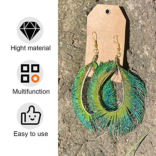 JorJorLer 40 pcs Sowder Natural Peacock Feathers 10-15 Inches for Crafts Multicolored DIY Craft Hat and Vase Decoration Wedding Flower Arrangement and Home Decorations Christmas Tree Decoration - Image 4