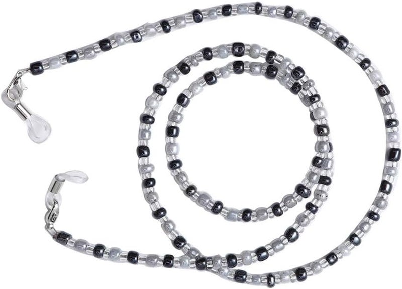 Feacole Old Lady Costume Set-Grandmother Wig,Wig Caps, Madea Granny Glasses, Eyeglass Retainer Chain,Pearl Necklace(5 Pieces) - Image 5