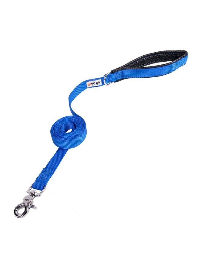 GOGO Pet Products 3/4-Inch Wide Comfy Nylon Dog Leash, 6-Feet Long, Blue - Image 1