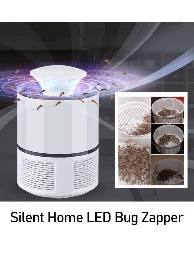 Generic Silent LED Mosquito Killer Lamp Silent Fly & Insect Zapper for Home, Bedroom, Kitchen, and Office (19 x 13 x 13cm)  - Image 2