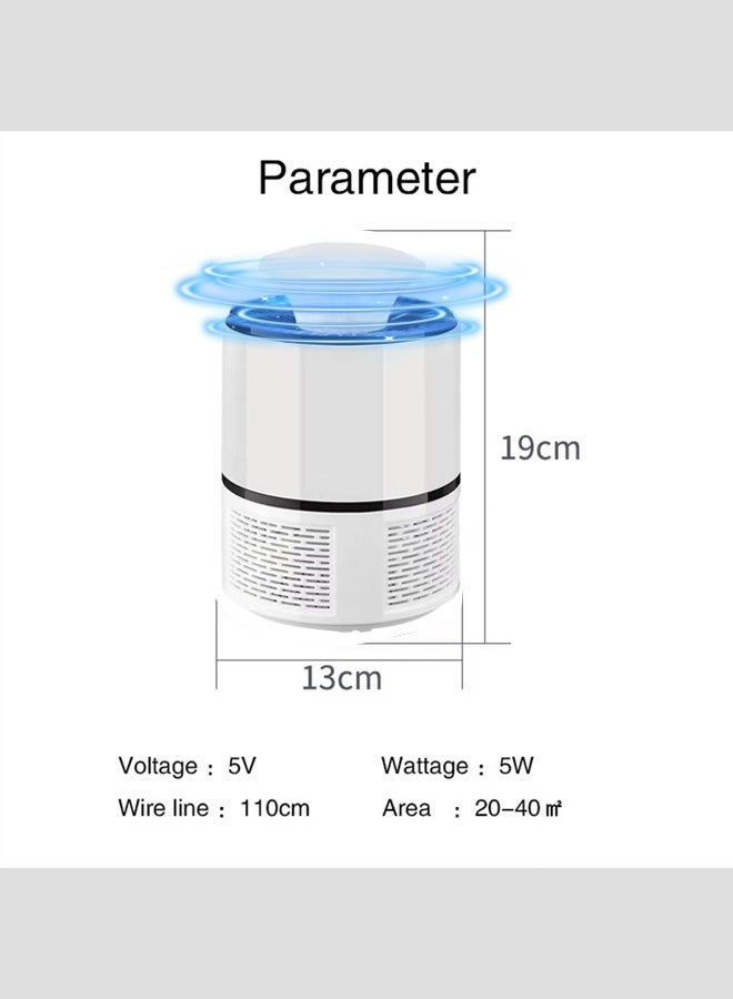 Generic Silent LED Mosquito Killer Lamp Silent Fly & Insect Zapper for Home, Bedroom, Kitchen, and Office (19 x 13 x 13cm)  - Image 4