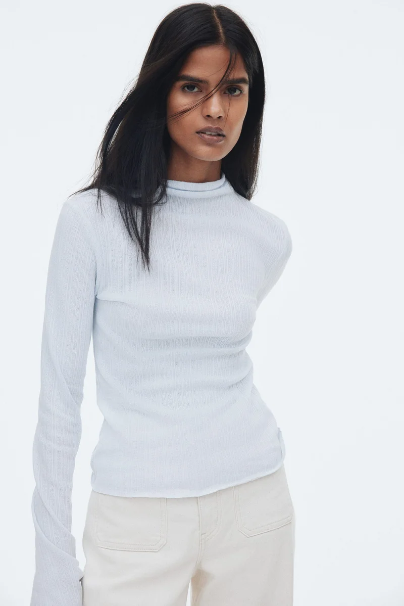 H&M Ribbed turtleneck top