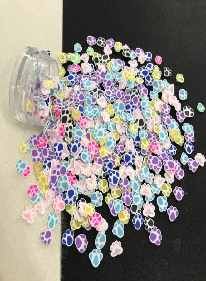 PrettyG 50g/Pack Paw Print Slices Supplies Polymer Soft Clay Fimo DIY Decoration for Resin Nail Art Slime Cake Dessert MX15 - Image 2